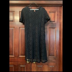 Liz Claiborne Lace Black Mini Dress